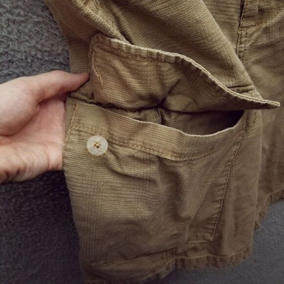 Vans Men's 30 Skull King Tan Cargo Shorts Pockets 100% Cotton 33" 11.5" 12.25" - Picture 4 of 14